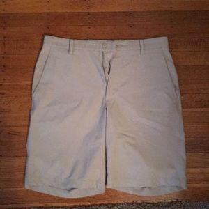 Khaki golf shorts